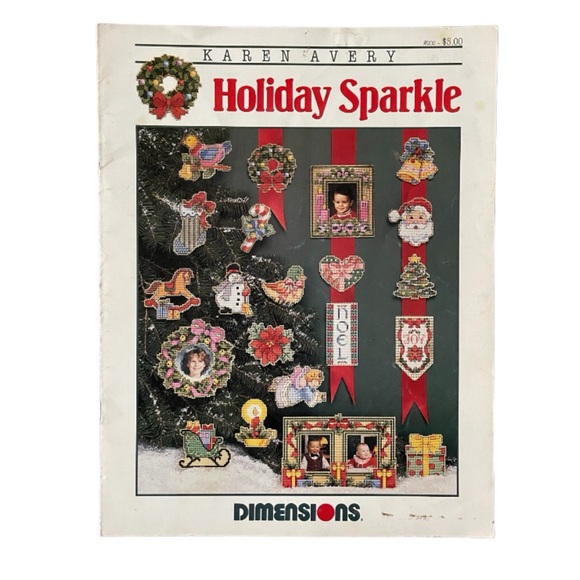 Vintage Christmas Cross Stitch Pattern Mix of 5  Booklets and Leaflets - Picture 5 of 7